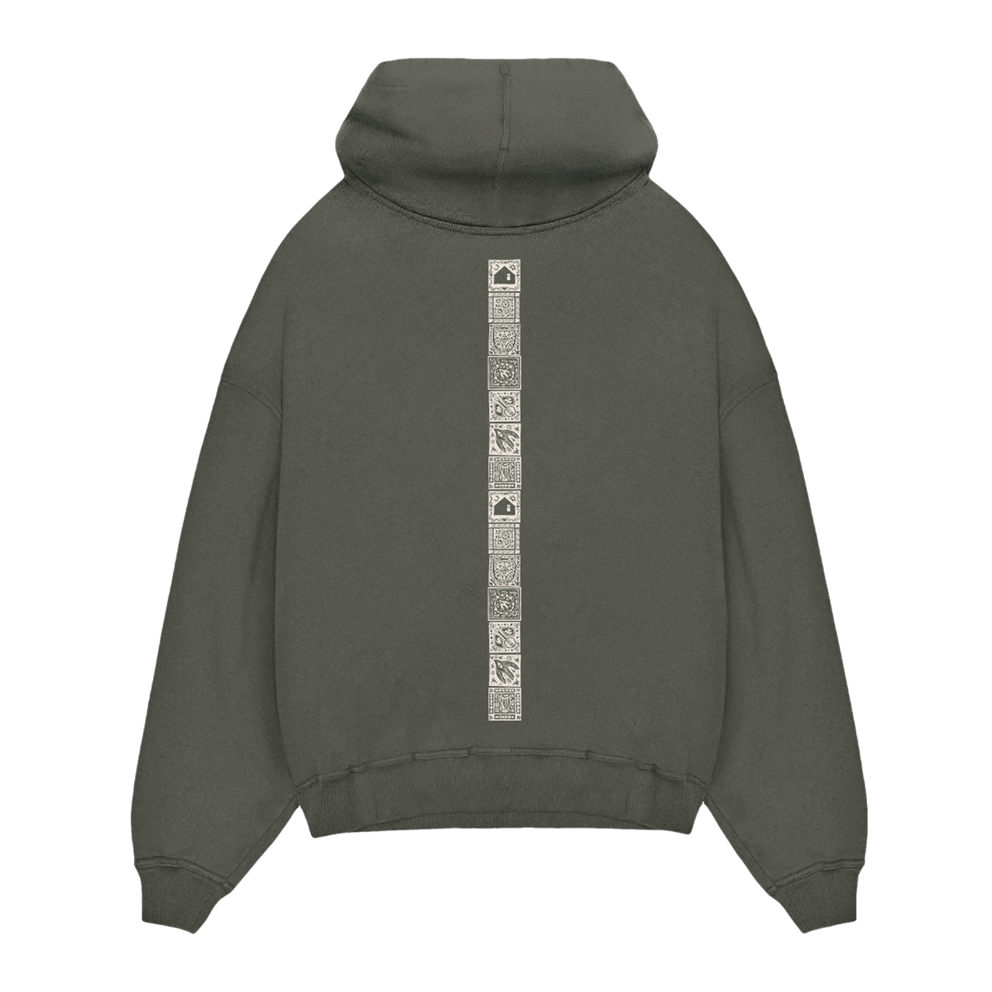 Lino Spine Hoodie Hood